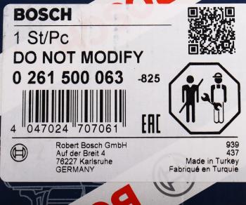 11 449 р. Форсунка BMW 3 (E90),5 (F10),X3 (F25),X5 (E70) (3.0) топливная BOSCH BOSCH 0261500063  с доставкой в г. Керчь. Увеличить фотографию 7