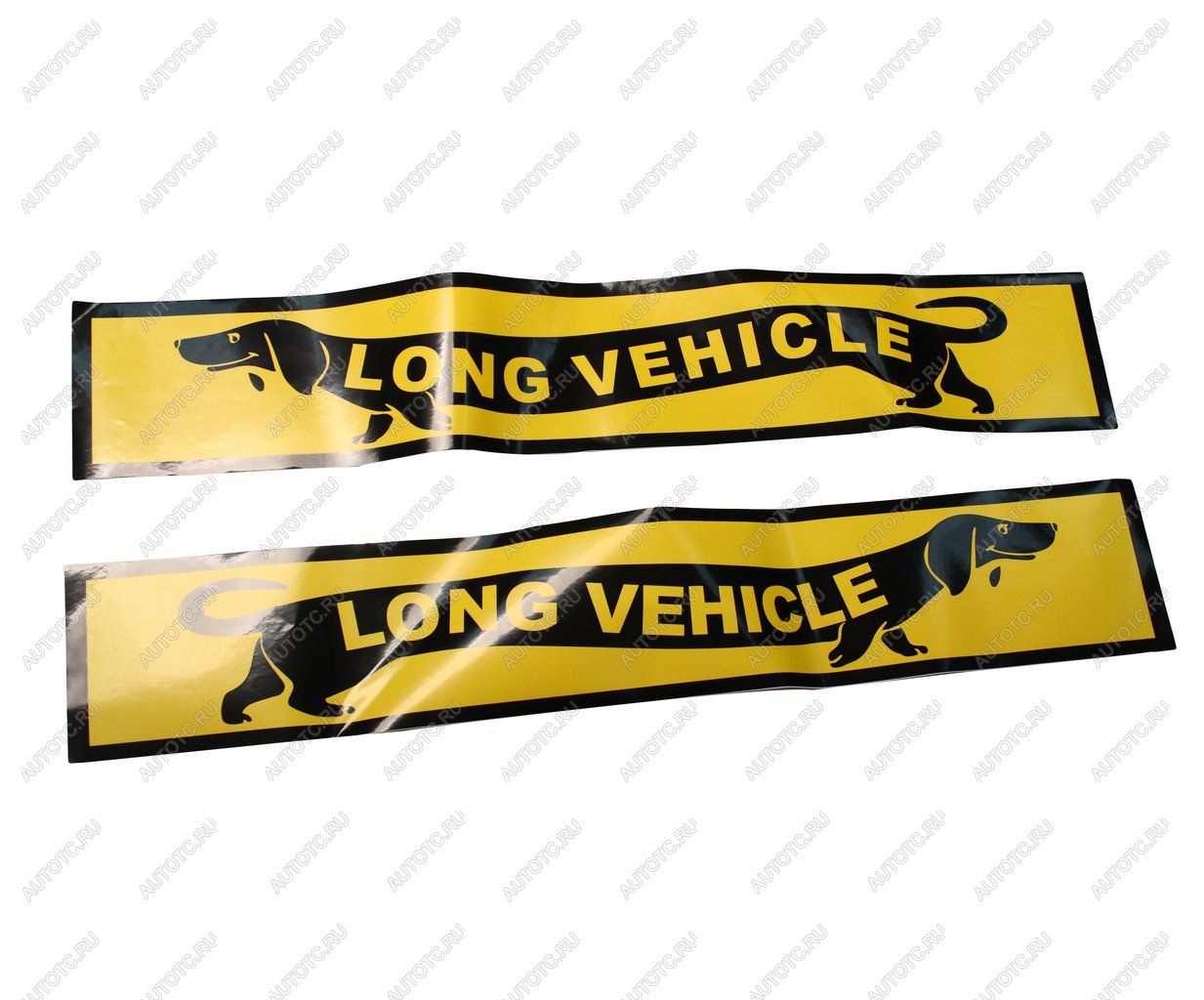 459 р. Наклейка-знак виниловая вырезанная Long Vehicle такса 17х100см полноцветная AUTOSTICKERS AUTOSTICKERS 00388  с доставкой в г. Керчь