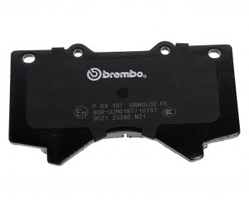 4 399 р. Колодки тормозные передние (4шт.) BREMBO Toyota Land Cruiser 200 дорестайлинг (2007-2012)  с доставкой в г. Керчь. Увеличить фотографию 3
