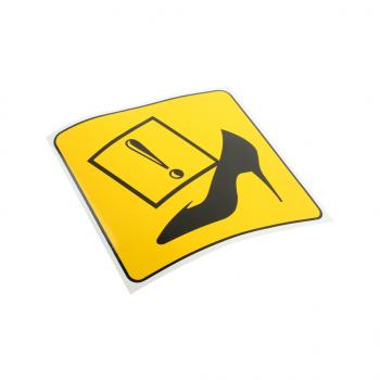 64 р. Наклейка-знак виниловая Начинающий водитель (туфля) 16х16см AUTOSTICKERS AUTOSTICKERS 07467  с доставкой в г. Керчь. Увеличить фотографию 1