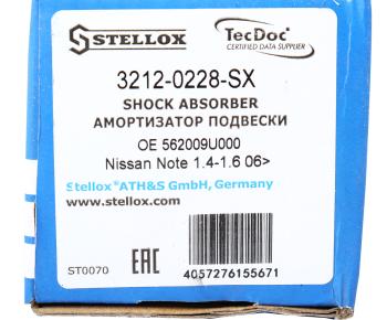 2 439 р. Амортизатор NISSAN Note (05-12) задний левыйправый STELLOX STELLOX 32-120228-sx  с доставкой в г. Керчь. Увеличить фотографию 3
