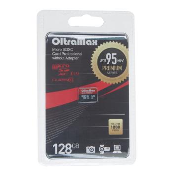1 399 р. Карта памяти 128GB MicroSD class 10 OLTRAMAX OLTRAMAX om128gcsdxc10uhs-1-pru3 w  с доставкой в г. Керчь. Увеличить фотографию 1