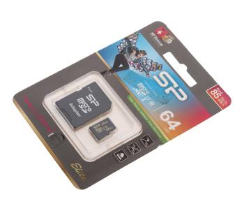 1 229 р. Карта памяти 64GB MicroSD class 10 + SD адаптер SILICON POWER SILICON POWER sp064gbstxbu1v1gsp  с доставкой в г. Керчь. Увеличить фотографию 1