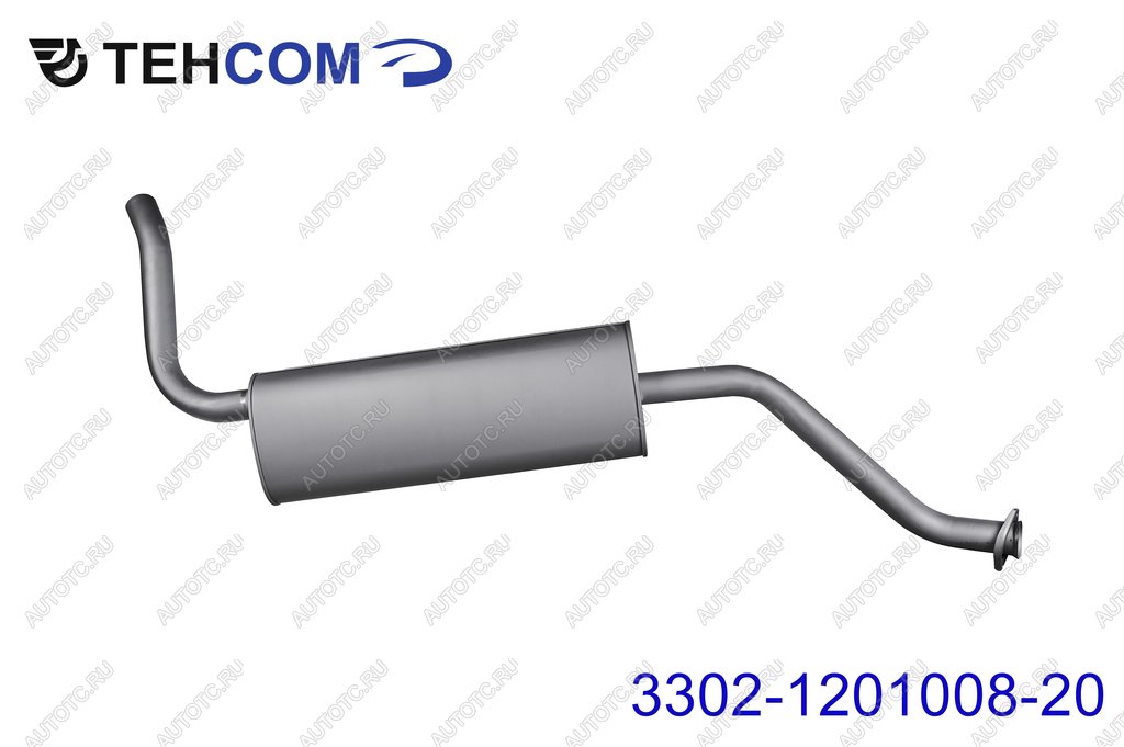 6 199 р. Глушитель ГАЗ-3302 Next,Бизнес дв.УМЗ,Evotech,CUMMINS (ГБО) ЕВРО-4,5 ТЕХКОМ ТЕХКОМ 3302-1201008-20  с доставкой в г. Керчь
