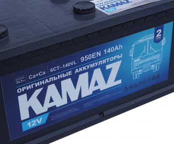 17 699 р. Аккумулятор КАМАЗ 140Ач обратная полярность (ОАО КАМАЗ) ЕАЗ 6ст140(3)  с доставкой в г. Керчь. Увеличить фотографию 2