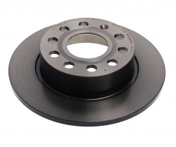 3 379 р. Диск тормозной VW Golf 5,6 AUDI A3 SKODA Octavia (1Z,5E),Yeti задний (1шт.) BREMBO BREMBO 08.9502.11  с доставкой в г. Керчь. Увеличить фотографию 1