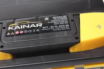 7 399 р. Аккумулятор KAINAR 62Ач обратная полярность KAINAR 6ст62(0)  с доставкой в г. Керчь. Увеличить фотографию 2