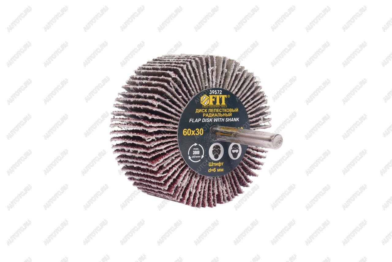 190 р. Круг лепестковый радиальный 60х30мм Р40 FIT FIT fit-39572  с доставкой в г. Керчь