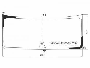14 299 р. Стекло лобовое (Датчик дождя) Renault T-Series 13- XYG 7294AGNMOWZ LFW/X  с доставкой в г. Керчь. Увеличить фотографию 1