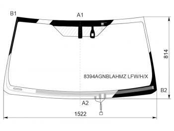 10 999 р. Стекло лобовое (Обогрев щеток Антенна Датчик дождя) Toyota Land Cruiser Prado (J150) 17-24 XYG 8394AGNBLAHMZ LFW/H/X  с доставкой в г. Керчь. Увеличить фотографию 1