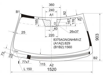 10 499 р. Стекло лобовое (Обогрев щеток Датчик дождя Молдинг) Lexus LS 06-17 FUYAO 8375AGNGNHMVZ  с доставкой в г. Керчь. Увеличить фотографию 1