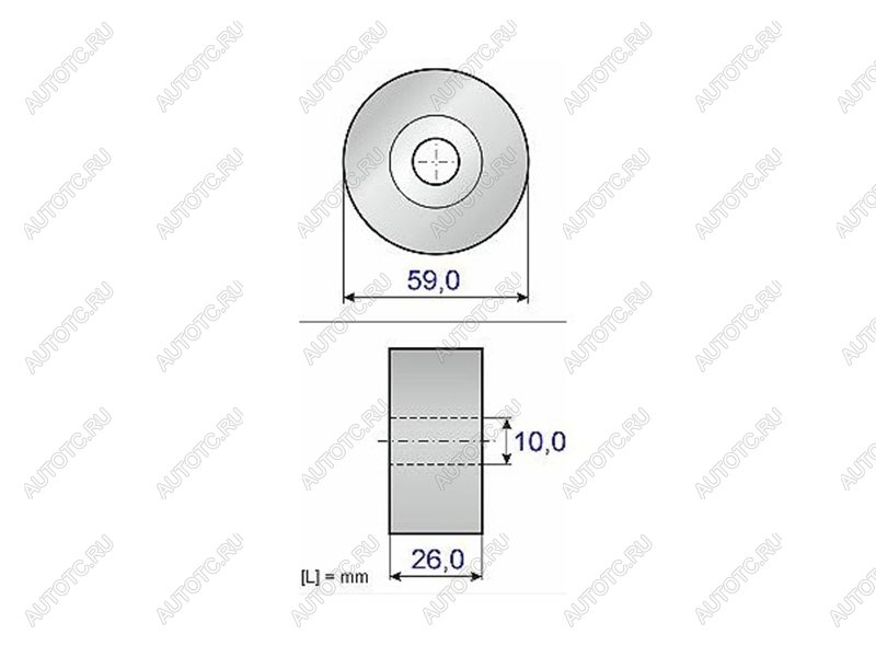 3 879 р. Ролик приводного ремня обводной CITROEN C4MMC ASXLANCEROUTLANDERPEUGEOT 4008 1,82,0 10- KOYO PU105529RMXY5  с доставкой в г. Керчь