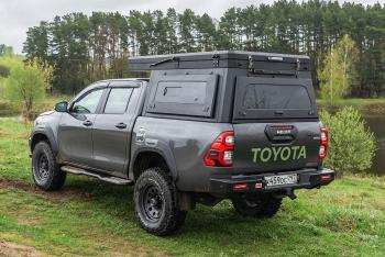 266 999 р. Кунг алюминиевый с интегрированной палаткой PINGWEI для Toyota Hilux 2015+  c-0001-1  с доставкой в г. Керчь. Увеличить фотографию 6