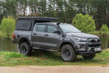 266 999 р. Кунг алюминиевый с интегрированной палаткой PINGWEI для Toyota Hilux 2015+  c-0001-1  с доставкой в г. Керчь. Увеличить фотографию 3