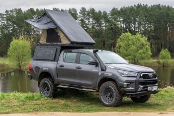 266 999 р. Кунг алюминиевый с интегрированной палаткой PINGWEI для Toyota Hilux 2015+  c-0001-1  с доставкой в г. Керчь. Увеличить фотографию 15