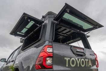 266 999 р. Кунг алюминиевый с интегрированной палаткой PINGWEI для Toyota Hilux 2015+  c-0001-1  с доставкой в г. Керчь. Увеличить фотографию 9