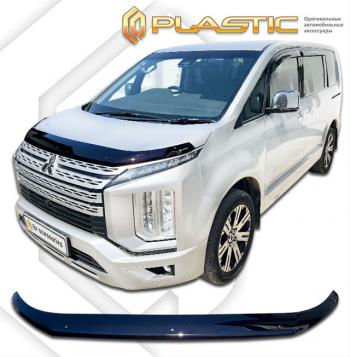 2 079 р. Дефлектор капота (3DA-CV1W) CA-Plastic  Mitsubishi Delica D:5  1 (2018-2025) рестайлинг (серия Classic черный)  с доставкой в г. Керчь. Увеличить фотографию 2