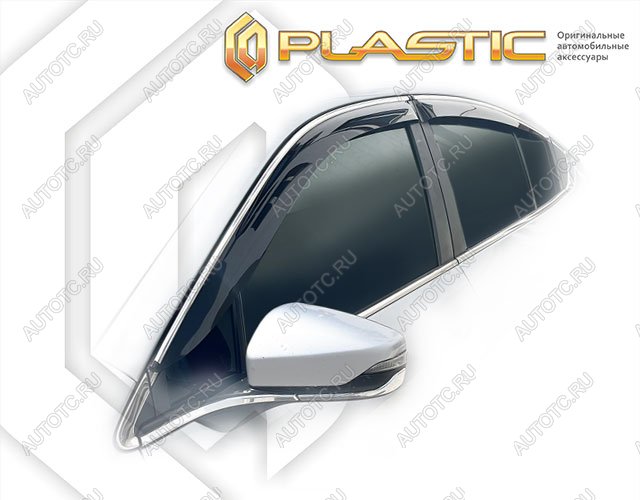 2 159 р. Дефлектор окон CA-Plastic Subaru Legacy BW,BT седан дорестайлинг (2020-2022) (Classic полупрозрачный)  с доставкой в г. Керчь