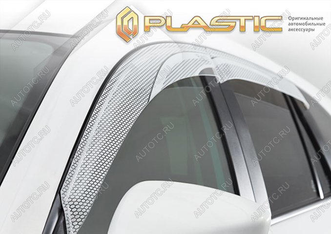 2 199 р. Дефлектор окон CA-Plastic  Toyota Yaris Cross  XP210 (2020-2023) дорестайлинг (Серия Art белая)  с доставкой в г. Керчь