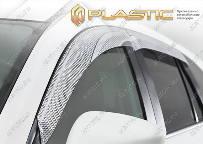 2 199 р. Дефлектор окон CA-Plastic  Toyota Yaris Cross  XP210 (2020-2023) дорестайлинг (Серия Art серебро)  с доставкой в г. Керчь