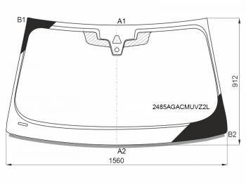 29 699 р. Стекло лобовое (Камера Датчик дождя Проекция Молдинг) BMW 5-Series 20-  M5 20- FUYAO 2485AGACMUVZ2L  с доставкой в г. Керчь. Увеличить фотографию 1