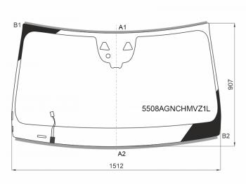 12 899 р. Стекло лобовое (Обогрев щеток Две камеры Датчик дождя Молдинг) Mercedes-Benz GLE Coupe 19- FUYAO 5508AGNCHMVZ1L  с доставкой в г. Керчь. Увеличить фотографию 1