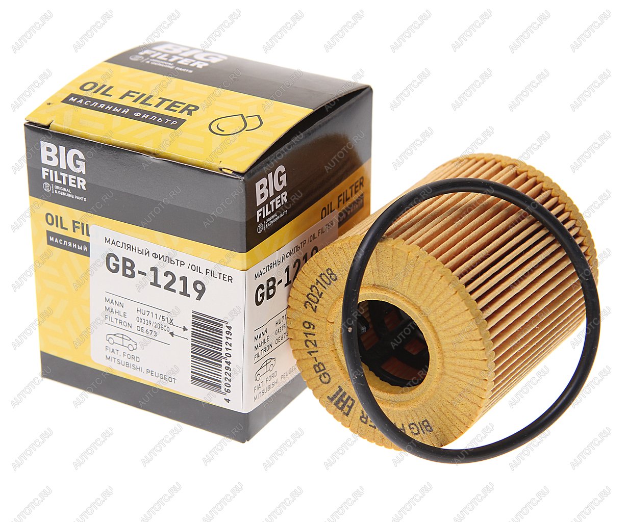 429 р. Фильтр масляный PEUGEOT Boxer CITROEN C2-C8,Jumper FIAT Ducato FORD Transit (06-),Mondeo BIG FILTER BIG FILTER gb-1219 BIG FILTER gb-1219  с доставкой в г. Керчь