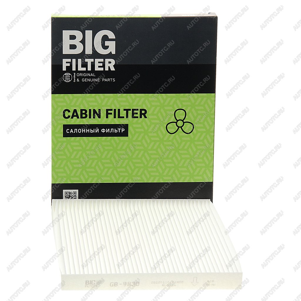 329 р. Фильтр воздушный салона TOYOTA Avensis (03-),Corolla (02-),Rav 4 BIG-FILTER BIG FILTER gb-9830 BIG FILTER gb-9830  с доставкой в г. Керчь
