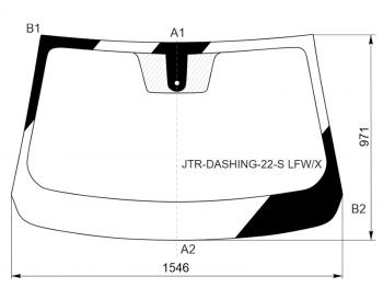 12 999 р. Стекло лобовое (Датчик дождя) Jetour Dashing 22- XYG JTR-DASHING-22-S LFW/X  с доставкой в г. Керчь. Увеличить фотографию 1