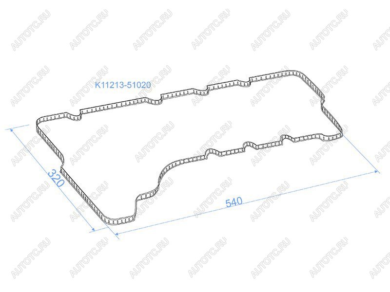 379 р. Прокладка клапанной крышки правая TOYOTA LAND CRUISER 200 1VDFTV 07- SAT K11213-51020  с доставкой в г. Керчь