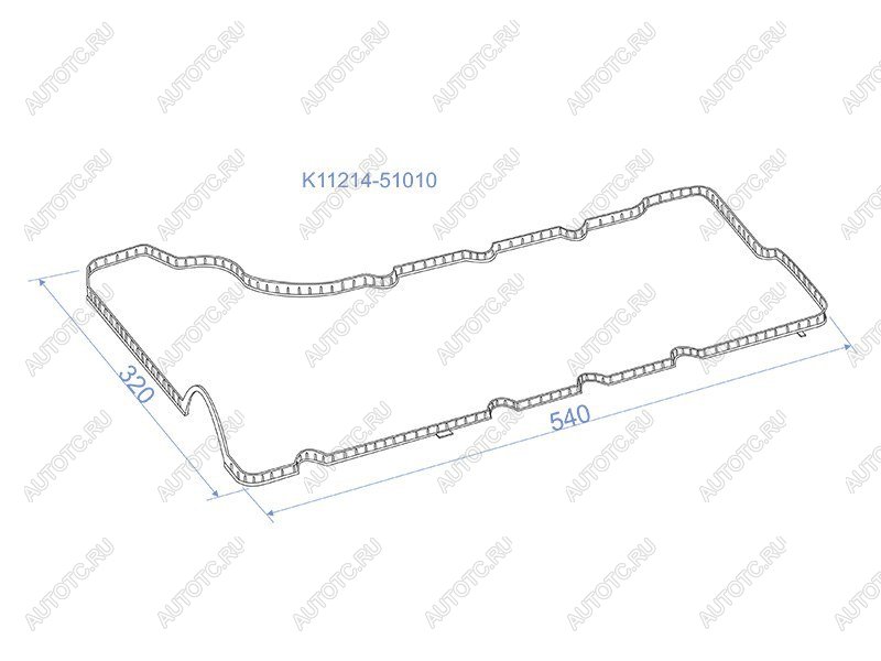 379 р. Прокладка клапанной крышки левая TOYOTA LAND CRUISER 200 1VDFTV 07- SAT K11214-51010  с доставкой в г. Керчь