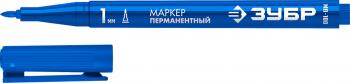39 р. Маркер строительный синий перманентный тонкий ЗУБР ЗУБР 06320-7  с доставкой в г. Керчь. Увеличить фотографию 1