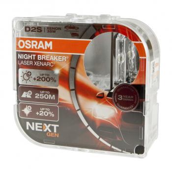 12 999 р. Лампа ксеноновая D2S 35W P32d-2 +200% 4500K 85V евробокс (2шт.) Night Breaker Laser NextGen OSRAM OSRAM 66240xnn-hcb  с доставкой в г. Керчь. Увеличить фотографию 2