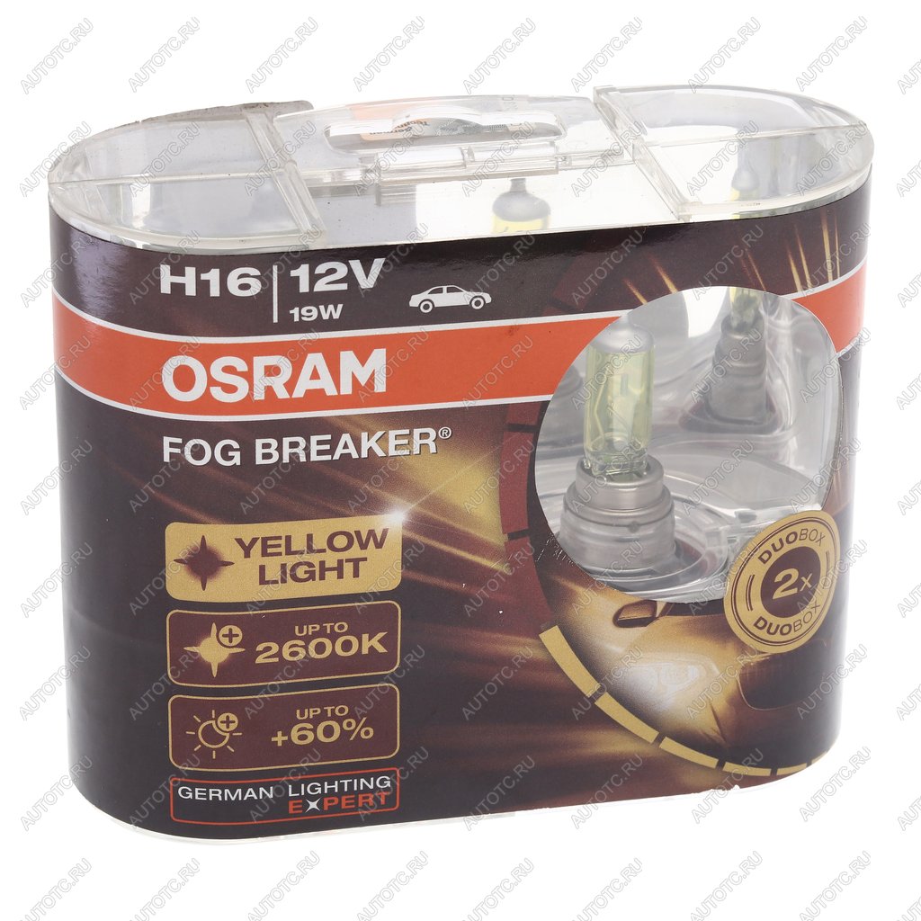 3 699 р. Лампа 12V H16 19W PGJ19-3 2600К евробокс (2шт.) Fog Breaker OSRAM OSRAM 62219fbr-hcb  с доставкой в г. Керчь