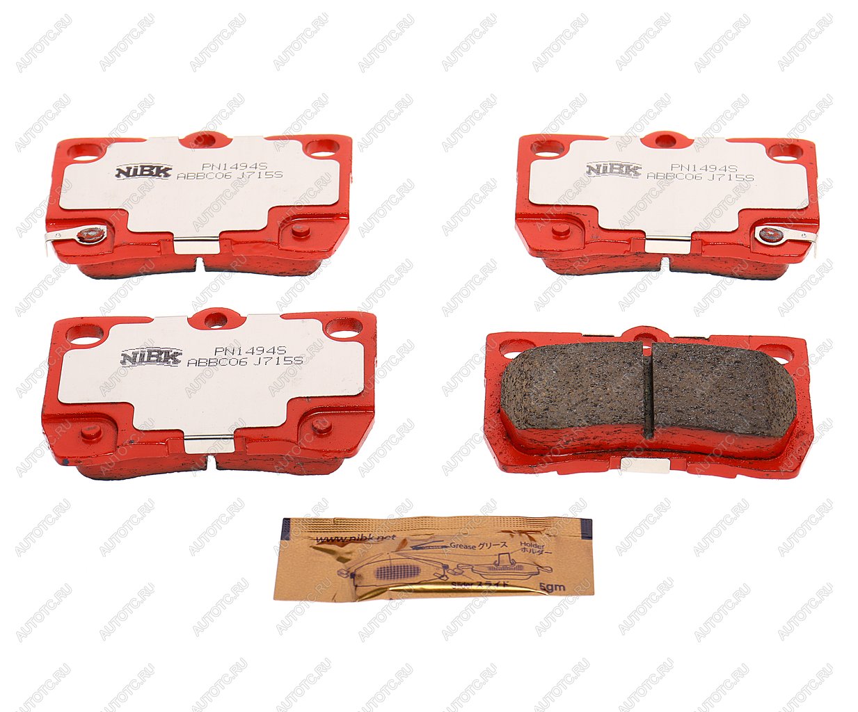 3 599 р. Колодки тормозные LEXUS GS300 (05-11) задние (Sport) (4шт.) NIBK NIBK pn1494s  с доставкой в г. Керчь