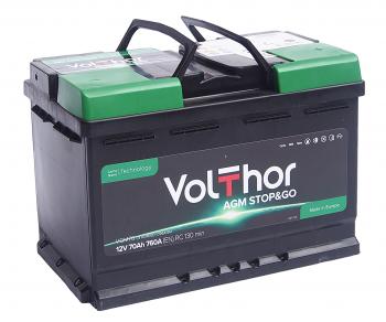 20 799 р. Аккумулятор VOLTHOR AGM 70Ач обратная полярность VOLTHOR 6ст70(0)  с доставкой в г. Керчь. Увеличить фотографию 1