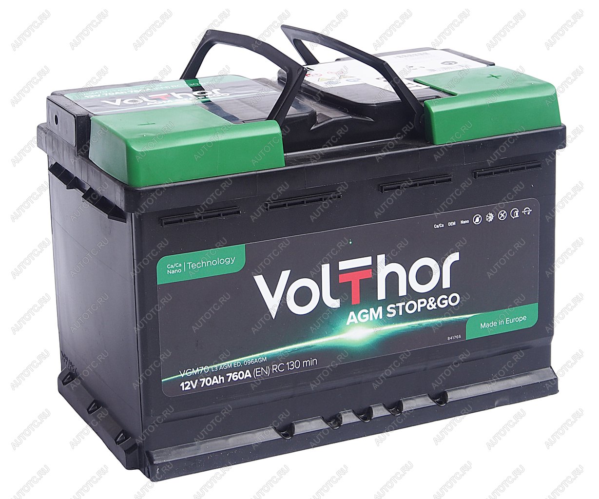 20 799 р. Аккумулятор VOLTHOR AGM 70Ач обратная полярность VOLTHOR 6ст70(0)  с доставкой в г. Керчь
