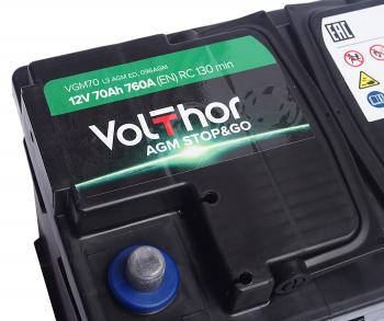 20 799 р. Аккумулятор VOLTHOR AGM 70Ач обратная полярность VOLTHOR 6ст70(0)  с доставкой в г. Керчь. Увеличить фотографию 4
