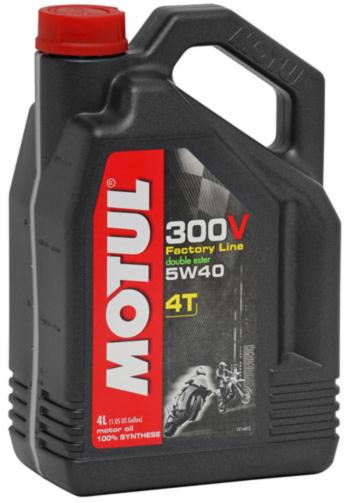 6 899 р. Масло моторное для 4-х тактных двигателей 300V 4T FACTORY LINE 5W40 синт.4л MOTUL MOTUL 104115  с доставкой в г. Керчь. Увеличить фотографию 1