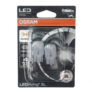 2 299 р. Лампа светодиодная 12V W21W5W W3x16q блистер (2шт.) LEDriving SL Yellow OSRAM OSRAM 7515dyp-02b  с доставкой в г. Керчь. Увеличить фотографию 1