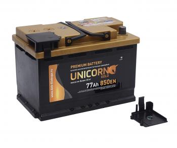 11 999 р. Аккумулятор UNICORN Gold 77Ач обратная полярность UNICORN 6ст77(0)  с доставкой в г. Керчь. Увеличить фотографию 2
