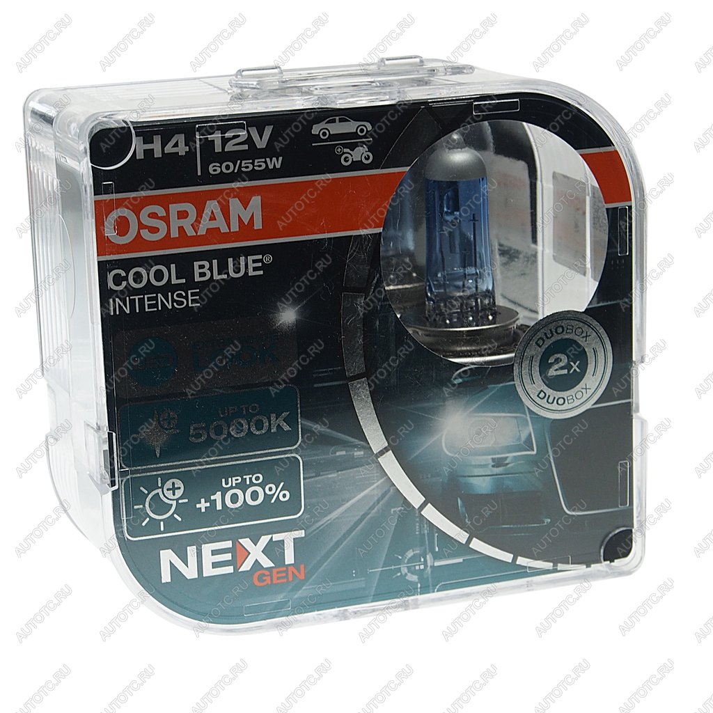 1 649 р. Лампа 12V H4 6055W P43t-38 +100% 5000K евробокс (2шт.) Cool Blue Intense NextGen OSRAM OSRAM 64193cbn-hcb  с доставкой в г. Керчь