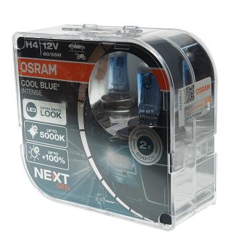 1 649 р. Лампа 12V H4 6055W P43t-38 +100% 5000K евробокс (2шт.) Cool Blue Intense NextGen OSRAM OSRAM 64193cbn-hcb  с доставкой в г. Керчь. Увеличить фотографию 2
