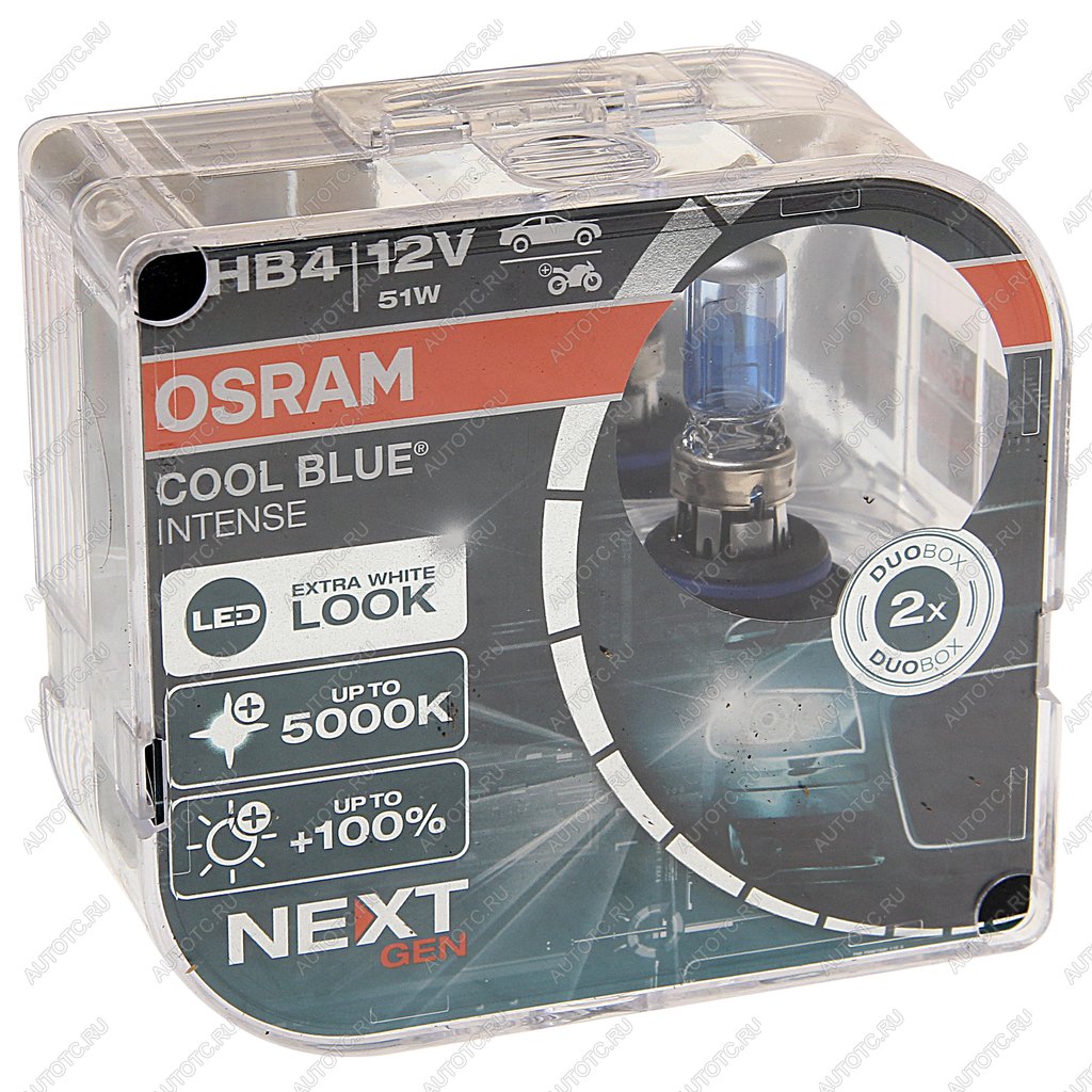 2 699 р. Лампа 12V HB4(9006) 51W P22d +100% 5000K евробокс (2шт.) Cool Blue Intense NextGen OSRAM OSRAM 9006cbn-hcb  с доставкой в г. Керчь