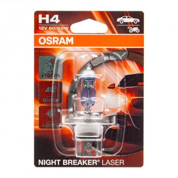 1 369 р. Лампа 12V H4 6055W P43t +150% 4050K блистер (1шт.) Night Breaker Laser OSRAM OSRAM 64193nl-01b  с доставкой в г. Керчь. Увеличить фотографию 1