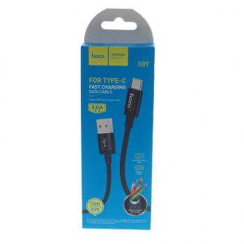 88 р. Кабель USB Type C 1м черный HOCO HOCO x89 black  с доставкой в г. Керчь. Увеличить фотографию 2