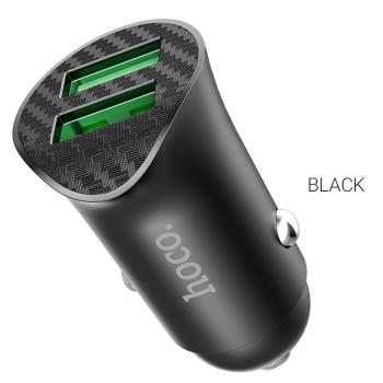 449 р. Устройство зарядное в прикуриватель 2USB 12V HOCO HOCO z39 black  с доставкой в г. Керчь. Увеличить фотографию 1