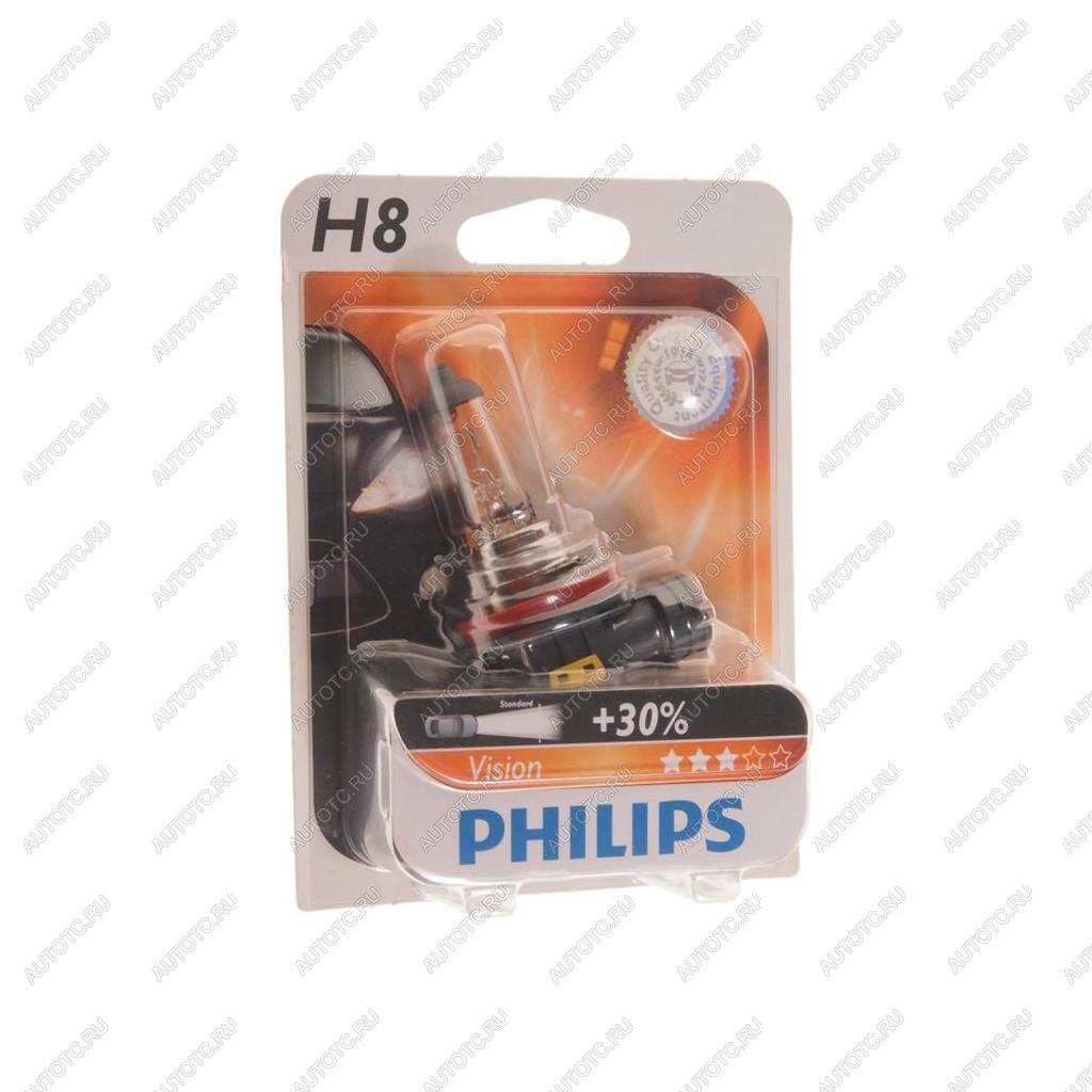 1 139 р. Лампа 12V H8 35W PGJ19-1 блистер (1шт.) PHILIPS PHILIPS 12360b1  с доставкой в г. Керчь