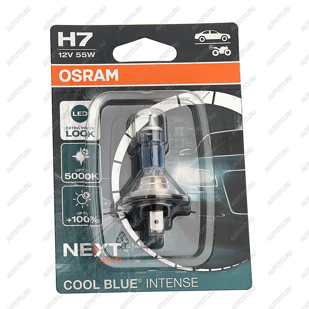 919 р. Лампа 12V H7 55W PX26d +100% 5000K блистер Cool Blue Intense NextGen OSRAM OSRAM 64210cbn-01b  с доставкой в г. Керчь