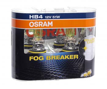 2 289 р. Лампа 12V HB4 51W P22d бокс (2шт.) Fog Breaker OSRAM OSRAM 9006fbr-hcb  с доставкой в г. Керчь. Увеличить фотографию 1